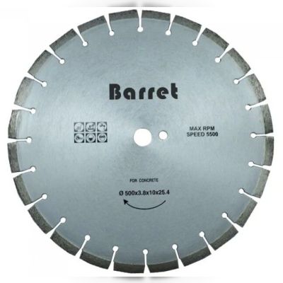 Алмазний відрізний диск Barret, 500 мм (D-500)