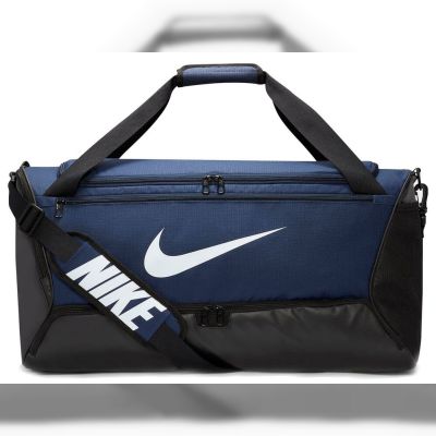Спортивна сумка Nike NK BRSLA M DUFF 9.5 60L (синій/чорний) (DH7710-410)