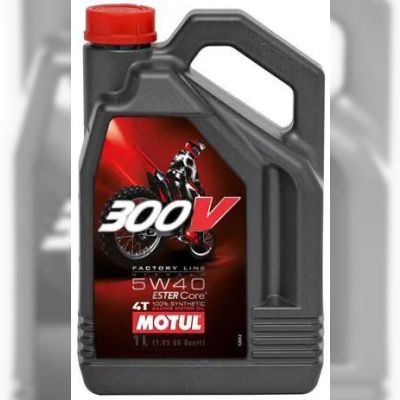 Моторна олива Motul 300V 4T Factory Line Off Road, 5W40, 4 л (104135)