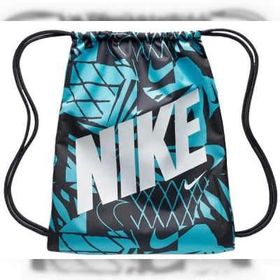 Сумка-мішок Nike Y NK DRAWSTRING-CAT AOP 1 (чорний/синій/білий) (DV6144-015)
