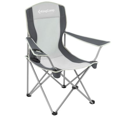 Стілець KingCamp Arms Chairin Steel BLACK MEDIUMGREY (KC3818)