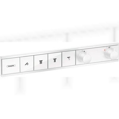 Термостат для ванни HANSGROHE RainSelect для чотирьох споживачів, прихований монтаж, матовий білий (15382700)