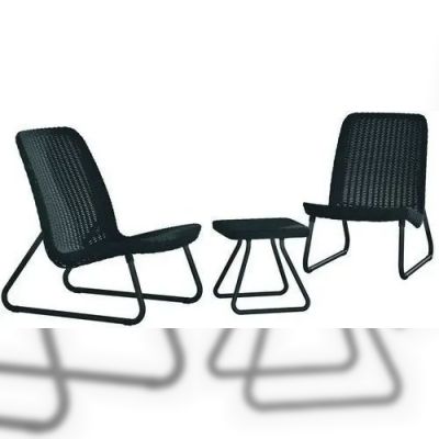 Набір садових меблів Keter Rio Patio Set, сірий (7290103662431)
