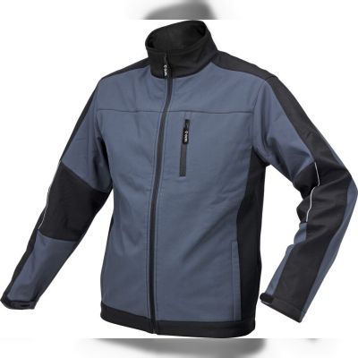 Куртка SoftShell чорно-темно-сіра Yato YT-79545 розмір XXXL
