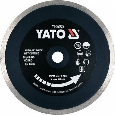 Диск відрізний Yato 230х2.2х10х22.2 мм (YT-59955)