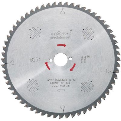 Пильний диск Metabo 250х2,8/1,8х30, Z = 60WZ2NL TS/PK./MULTI (628049000)