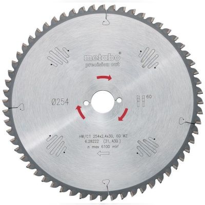 Пильний диск Metabo 254x30 40 WZ (628059000)
