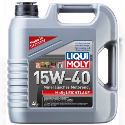 Мінеральна моторна олива LIQUI MOLY MoS2 Leichtlauf SAE 15W-40, 4 л (2631)
