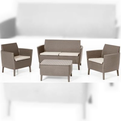 Набір садових меблів Allibert Salemo Set, бежевий (8711245155340)