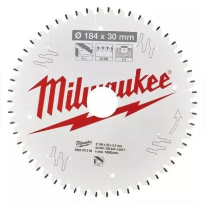 Пильний диск Milwaukee Alu PFTE 184х30х2.4мм 54 зубів (4932471299)