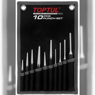 Набір вибивачів і керн TOPTUL GPAQ1001 в чохлі