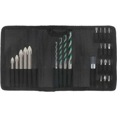 Набір Heller QuickBit Allmat 5/6/8/10 мм + Ceramic Master 5/6/8/10/14 мм + 13 біт + адаптер (26509)