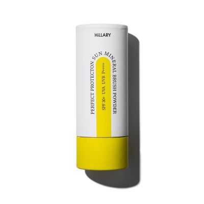 Сонцезахисна мінеральна пудра натуральна бежева з SPF 30+ Hillary Perfect Protection Sun Mineral Brush Powder SPF 30+ Warm Medium Tone, 4 г