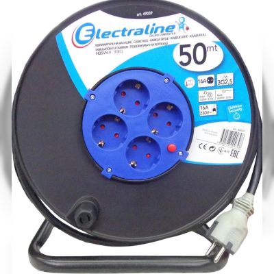 Подовжувач на котушці Electraline, 50 м (49015)