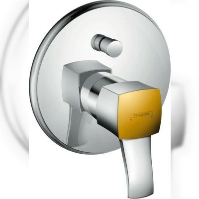 Змішувач для ванни Hansgrohe Metropol Classic 31345090 одноважільний, прихований монтаж, хром/золото