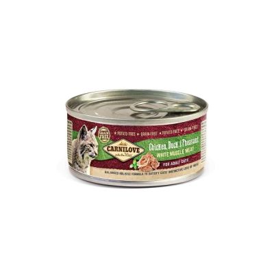 Паштет для котів Carnilove Chicken, Duck & Pheasant 100 г (курка, качка, фазан)