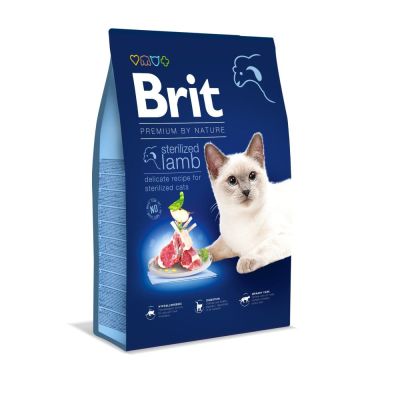 Сухий корм для котів Brit Premium by Nature Cat Sterilized 8 кг - ягня