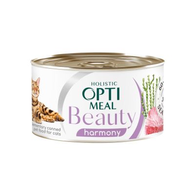 Вологий корм для котів Optimeal Beauty Harmony 70 г (тунець)