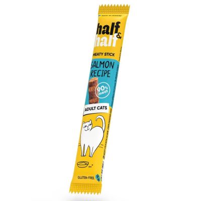 Ласощі для котів Half&Half Meaty Stick Adult 5 г - лосось