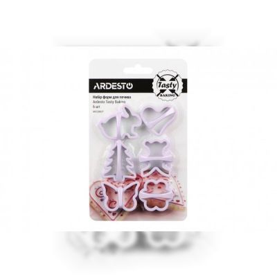 Набор форм для печенья Ardesto Tasty baking лиловый 6 шт (AR2308LP)