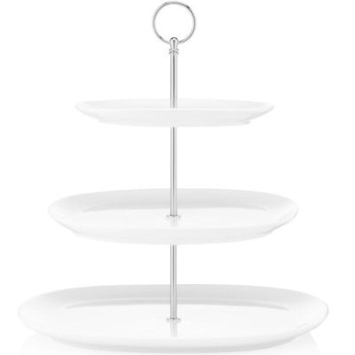 Блюдо 3-х ярусное Ardesto, 32*32 см, фарфор (AR3707)