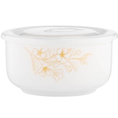 Салатник з кришкою Ardesto Sunny day, 12 см, фарфор (AR3493)