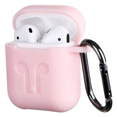 Чехол 2Е для Apple AirPods Pure Color Silicone (3mm) Imprint Light pink (2E-AIR-PODS-IBPCSI-3-LPK)