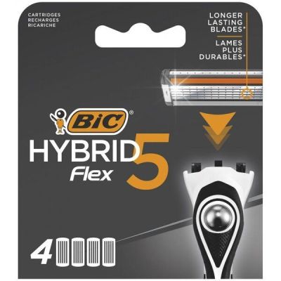 Сменные картриджи Bic Flex 5 Hybrid 4шт