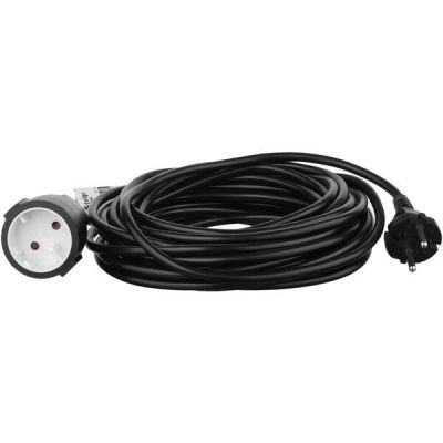 Сетевой удлинитель 2E 1XCEE7/17, 2G*1.0мм, 10м, black