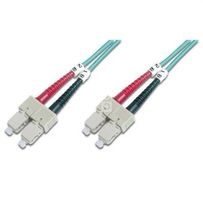Оптический патч-корд DIGITUS SC/UPC-SC/UPC,50/125, OM3,duplex,1m