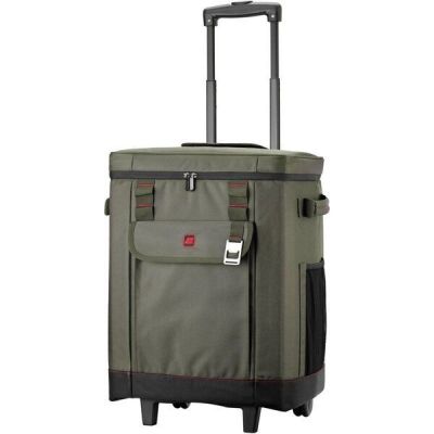 Термосумка на колёсах 2E Picnic 50л, тёмно-оливковая (2E-TWBP50L-DO)