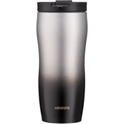Термочашка Ardesto Metallic 450 мл, черная, нержавеющая сталь (AR2645BM)
