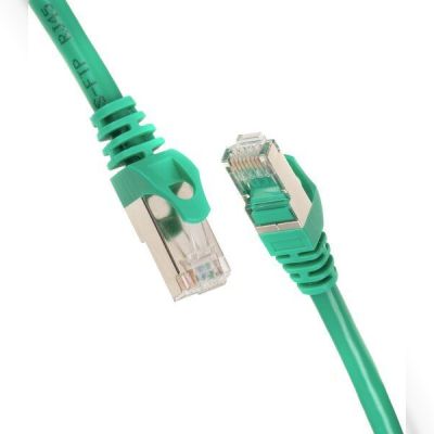 Патч-корд 2E Cat 6, S-FTP, RJ45, 4Х2 27AWG, 7/0.14 Cu, 1.00 m, PVC, Green (2E-PC6SFTPCOP-100GRN)