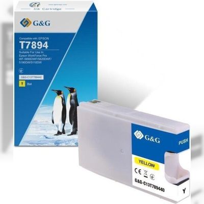Картридж G&G для Epson WF-5110/WF-5620 yellow XXL (4000 стор) (G&G-C13T789440)