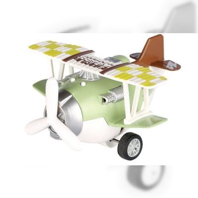 Самолет металический инерционный Same Toy Aircraft зеленый со светом и музыкой (SY8015Ut-2)