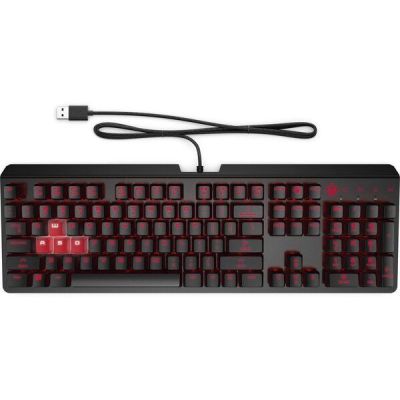 Игровая клавиатура HP OMEN Encoder LED 104key Cherry MX Red USB Black (6YW76AA)