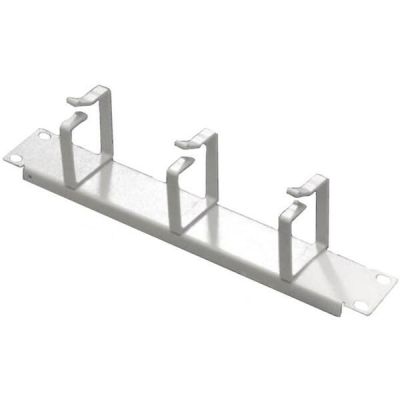 Кабельный организатор MIRSAN 10" 1U 3 кільця RAL 7035