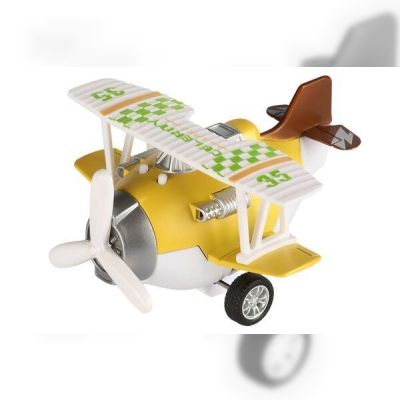 Самолет металический инерционный Same Toy Aircraft желтый (SY8016AUt-1)