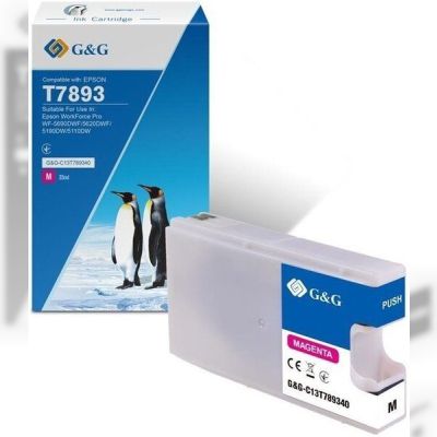 Картридж G&G для Epson WF-5110/WF-5620 magenta XXL (4000 стор) (G&G-C13T789340)