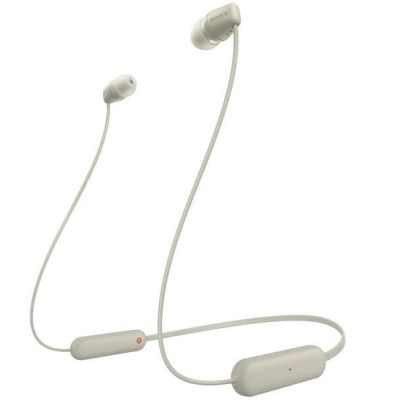 Наушники Bluetooth Sony WI-C100 Beige (WIC100C.CE7)