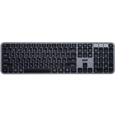 Клавиатура 2E KS240 WL BT EN/UKR Grey (2E-KS240WG_UA)