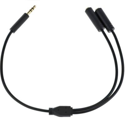 Разветвитель для наушников 2E 2x3.5mm Black
