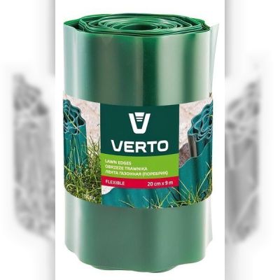 Лента VERTO газонная 20 cm x 9 m, зеленая 15G512