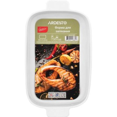 Форма для запекания Ardesto Gemini, прямоугольная, фарфор, 29.5*17*6.5 см