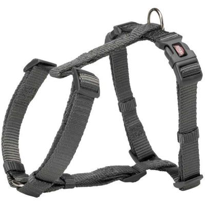 Шлея-восьмёрка Trixie Premium L-XL 75-120 см 25 мм Графитовая