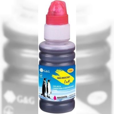 Контейнер с чернилами G&G для Canon GI-490 PIXMA G1400/G2400/G3400 Magenta 70ml (G&G-0665C001)