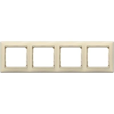 Рамка 4 поста Valena Classic Legrand, Слоновая кость