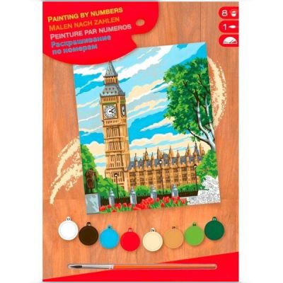 Набор для творчества Sequin Art PAINTING BY NUMBERS JUNIOR Big Ben (SA1331)