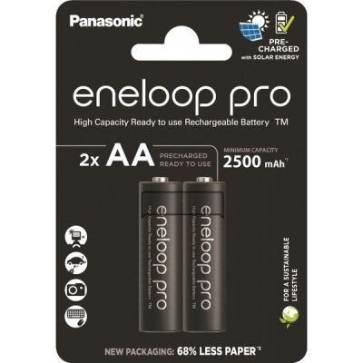 Аккумулятор Panasonic Eneloop AA 2500 мАч NI-MH Pro 2 шт