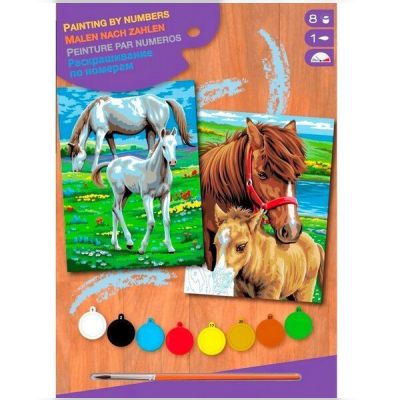 Набор для творчества Sequin Art PAINTING BY NUMBERS JUNIOR-PAIRS Horses (SA0215)